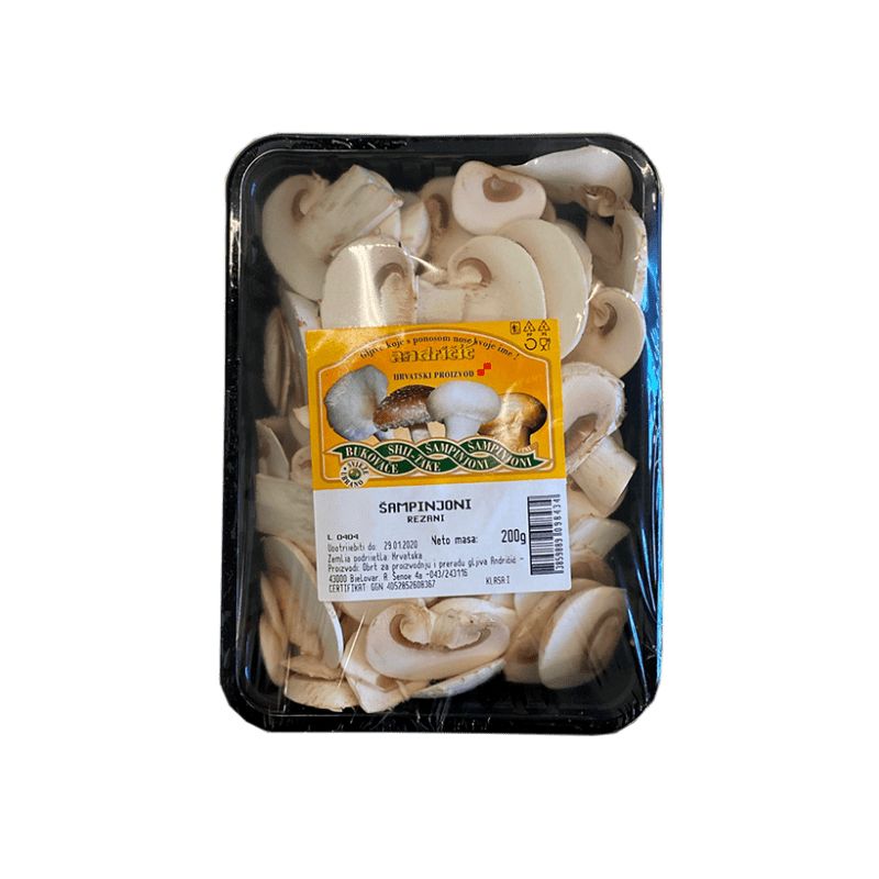 Offer Sliced white champignon mushrooms 200 g